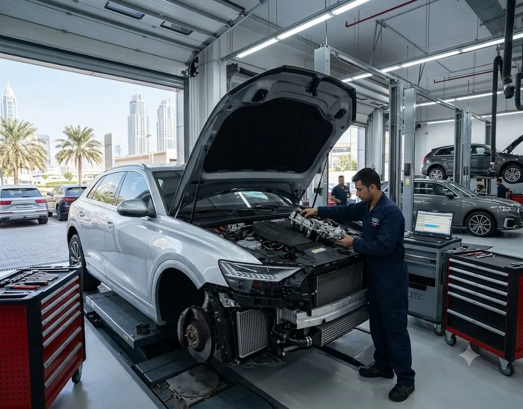 Audi Q8 repair and service in Dubai by independent Audi specialists