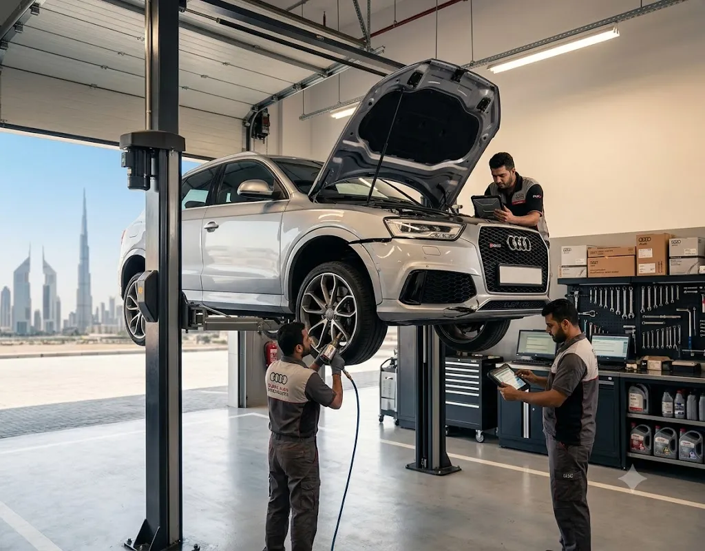 Audi RS Q3 repair and servicing in Dubai at an independent Audi specialist garage